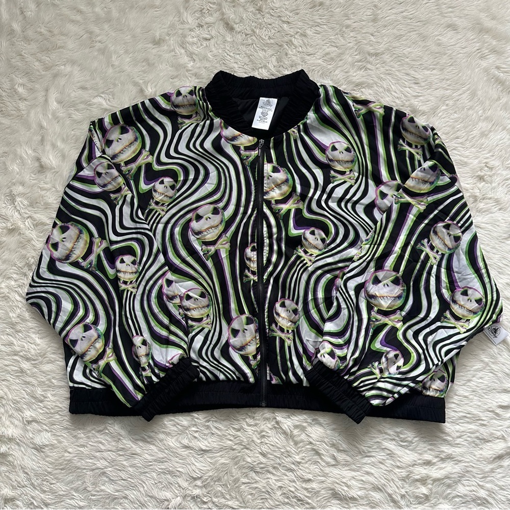 Disney Jack Skellington Bomber Jacket The Nightmare Before Christmas Sz 2X NWT